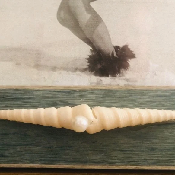 New! Turquoise Blue Mermaid Seashell Crown Photo Frame